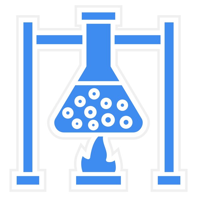 burning flask icon vector image can be used for research and science
