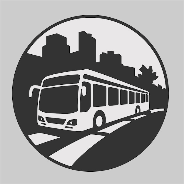 Bus vector for logo banner icon template and etc
