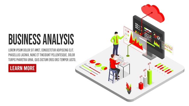 Business analysis Process working with big database on data center system