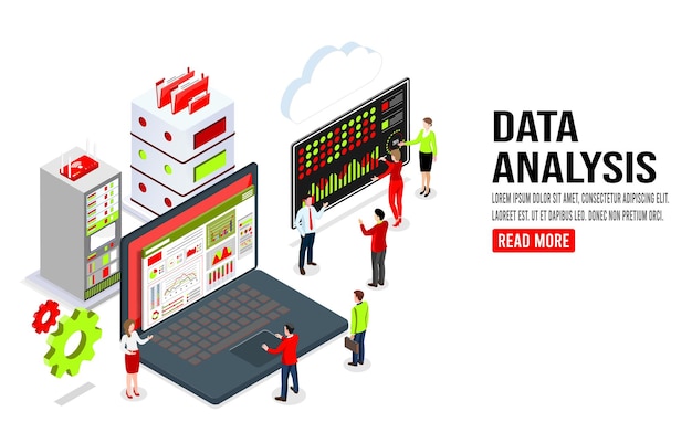 Business analysis Process working with big database on data center system
