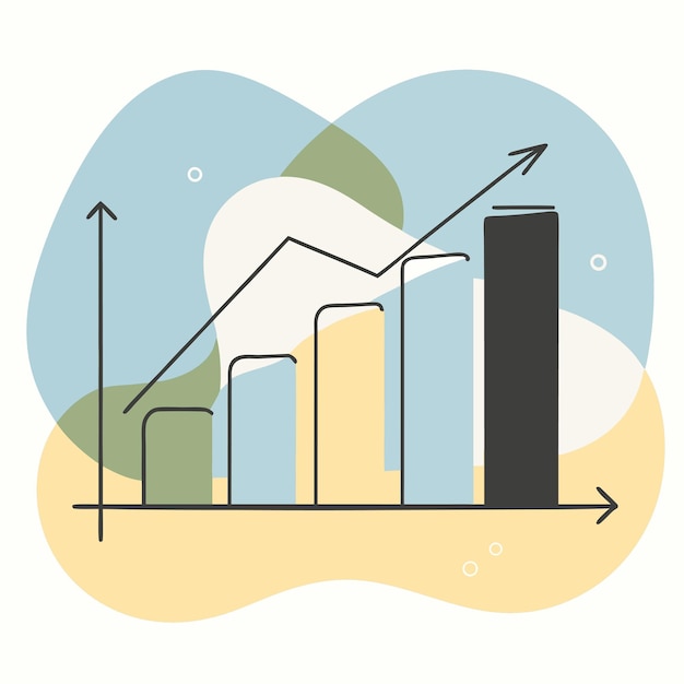 Business analysis silhouette vector art illustration