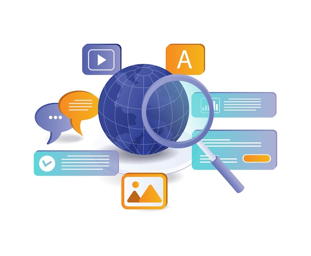 Business analysis world infographic concept