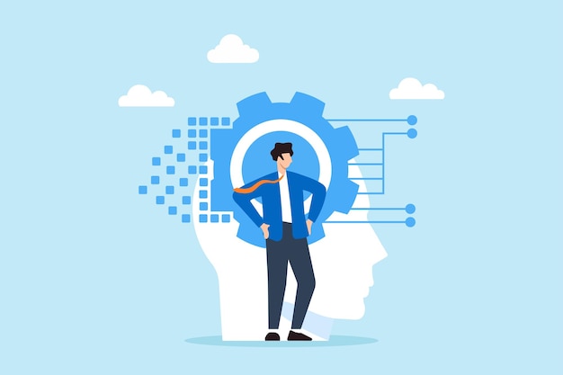 Business analysts implementing new tools and platforms Digital transformation guiding companies