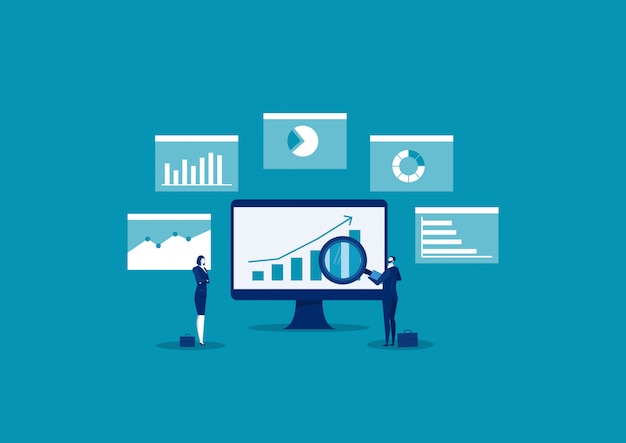 Business analytical data experts manage the data