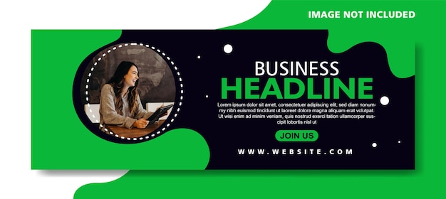 Business banner social media facebook template