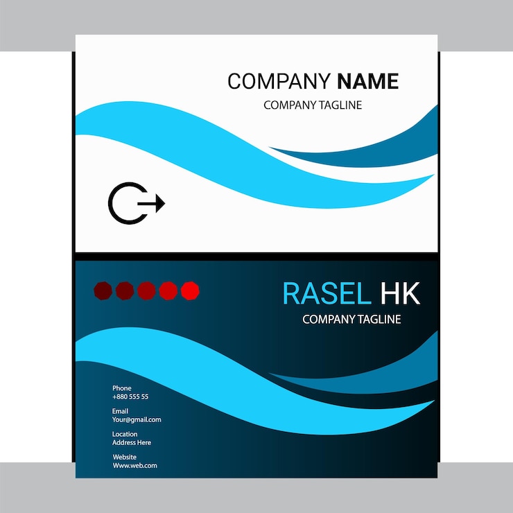 Vektör business card