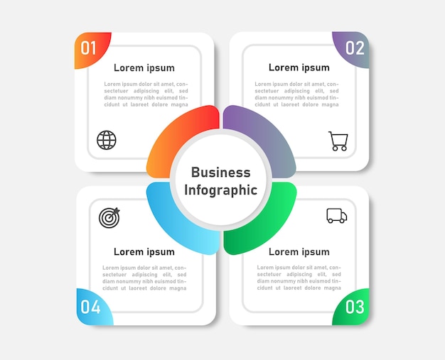 Business chart and informational infographic
