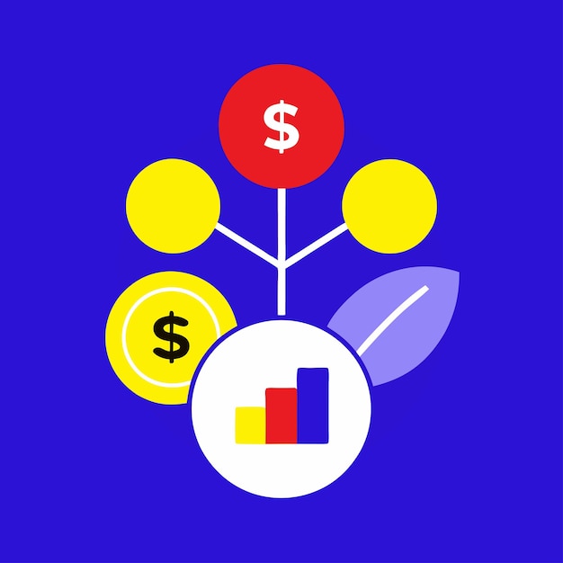 Business Concept Featuring Financial Planning Vector Style Illustration Design