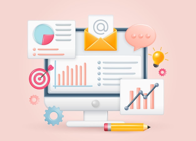 Business data analysis Financial statistics Finance Infographic report market analysis Vector