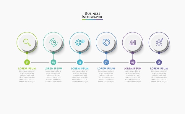 business data visualization infographic background template