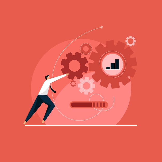 business growth and progress, digital business strategies, creating business strategy plan, generating report. growth chart