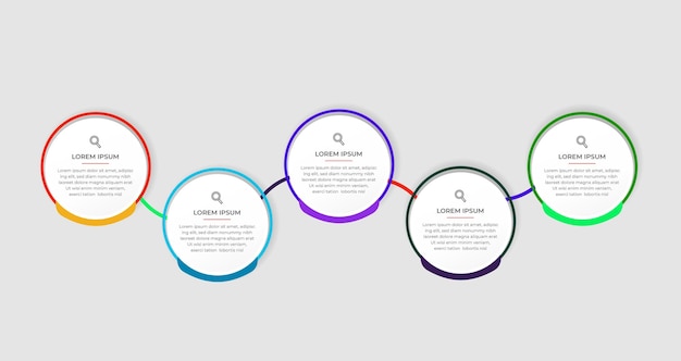 Business infographic template design icon 4 option or steps Design