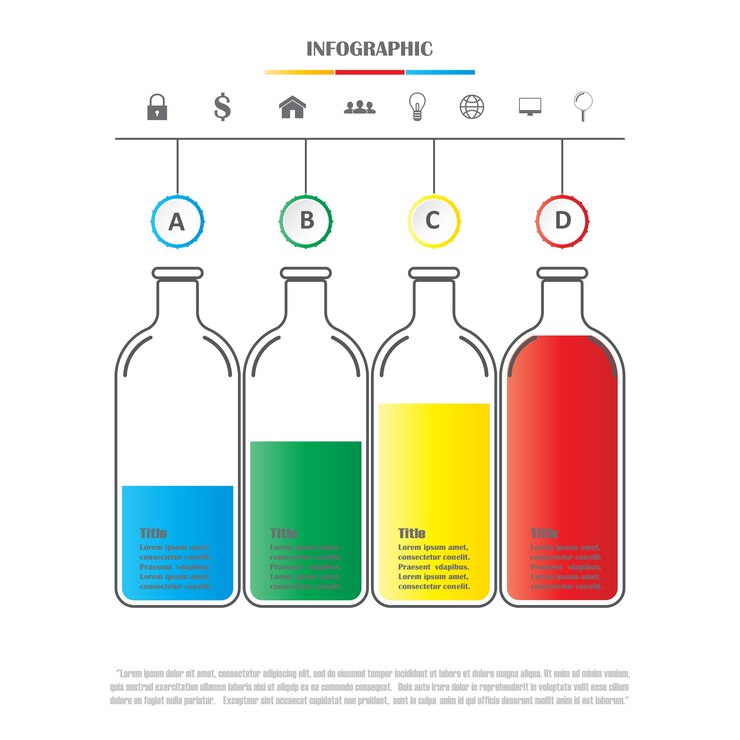 Vektör business infographic