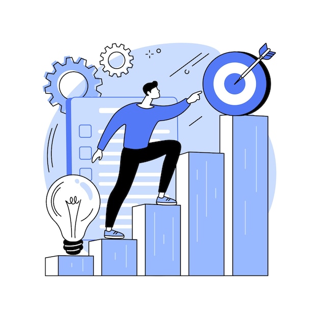 Business mission abstract concept vector illustration
