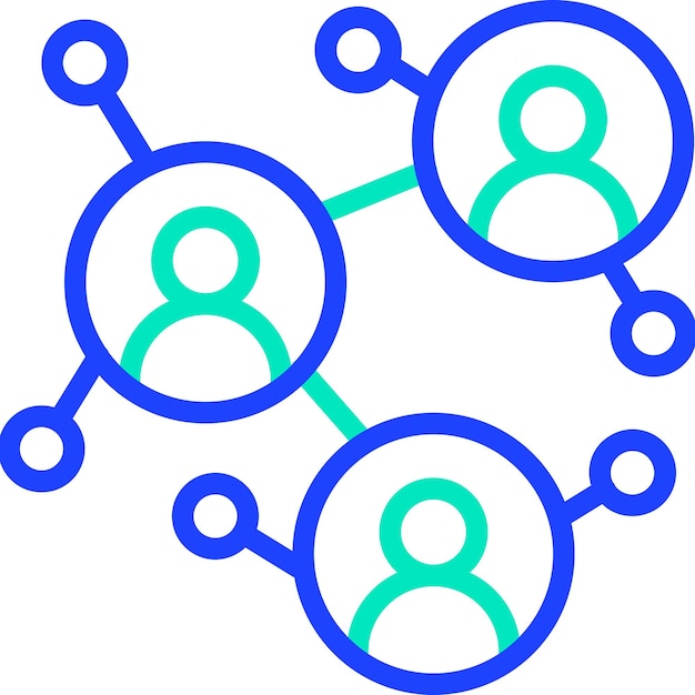 Business Network Vector Icon Design Illustration