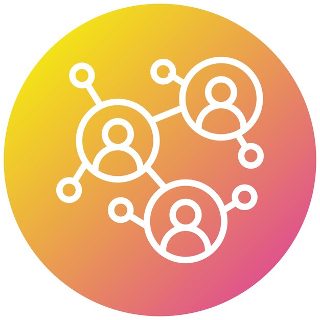 Business Network Vector Icon Design Illustration