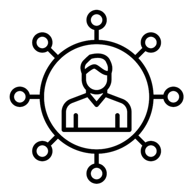 Business Networking Vector Illustration Style