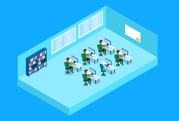 Business People Group Working At Computer Office