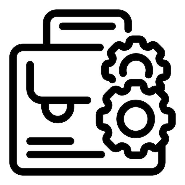 Business portfolio being optimized with gears for efficiency