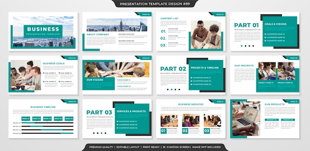 business presentation layout template 