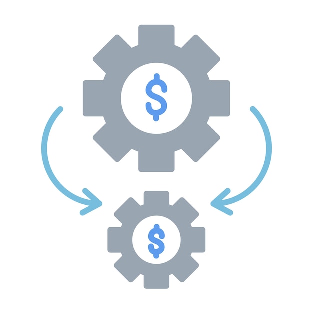 Business Process Automation Flat Illustration