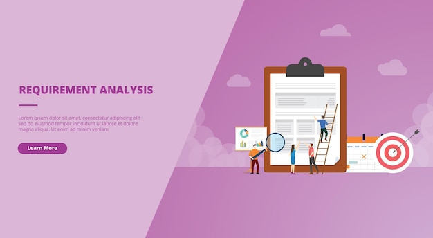 Business requirements analysis website banner