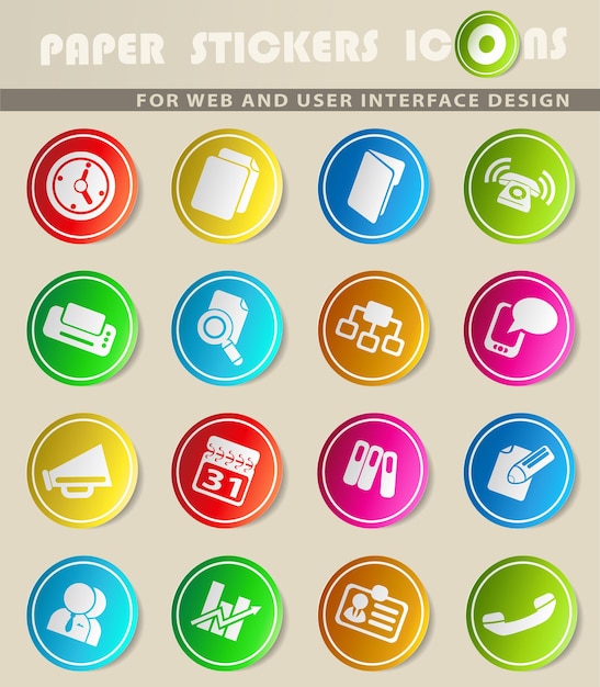 Business simple vector icons