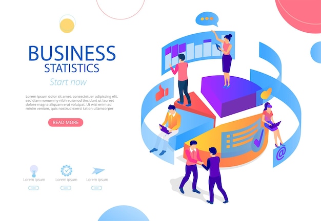 Business statistics financial indicators and online analysis service