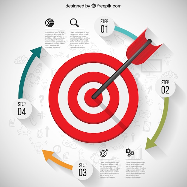 Business target infographic
