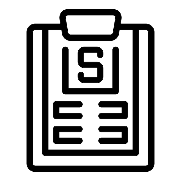 Businessman holding clipboard with sales report icon