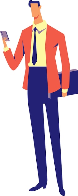 Businessman with Gadget