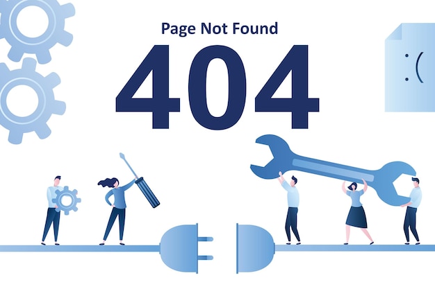 Businesspeople holding screwdriver and gear tiny people carry wrench Website under construction