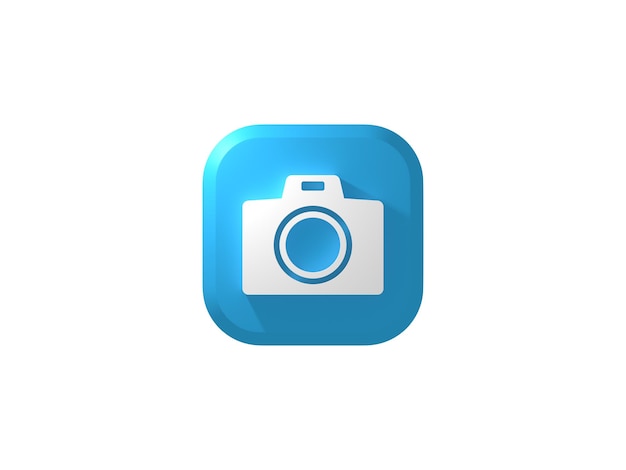 Button 3D Icon Camera