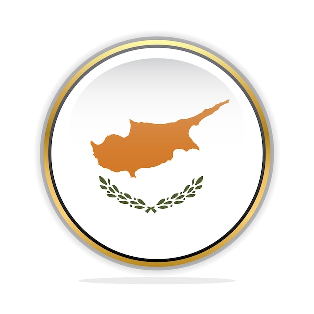 Button Flag Design Template Cyprus