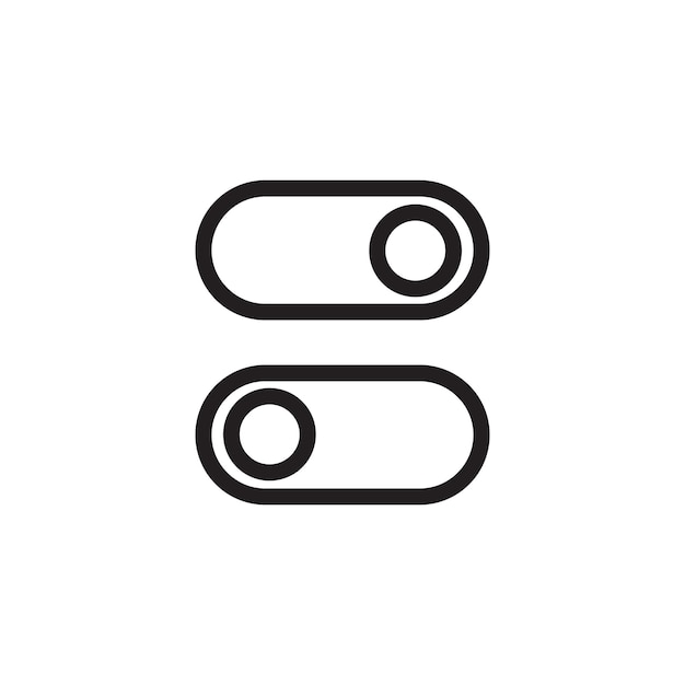 Button on off icon