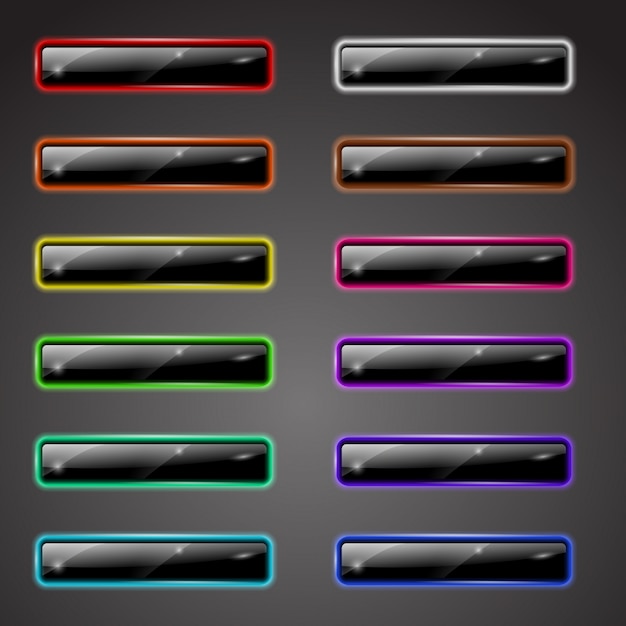 Buttons Neon Set