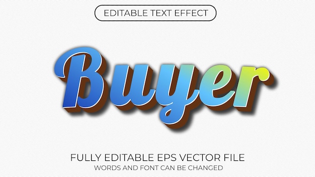 Buyer text effect