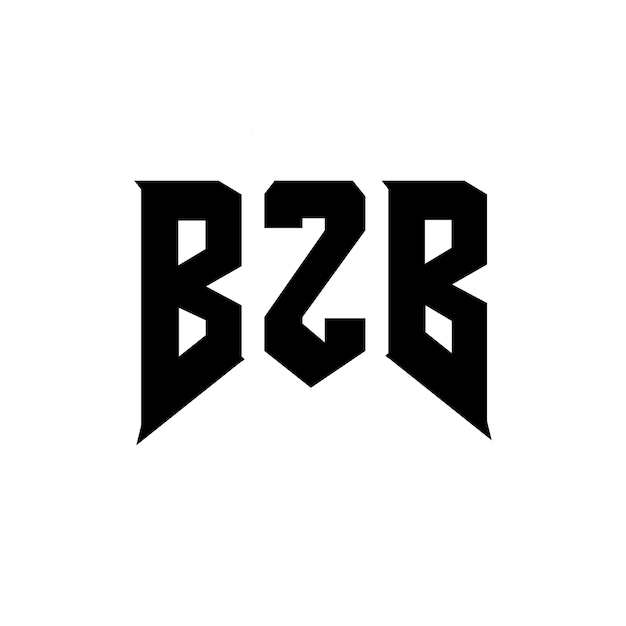 BZB letter logo design for technology company BZB logo design black and white color combination BZB logo BZB vector BZB design BZB icon BZB alphabet BZB typography logo design
