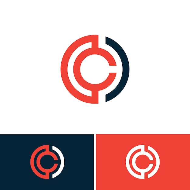 c or cc letter logo vector modern and minimal layered letter c logo simple initial c monogram logo