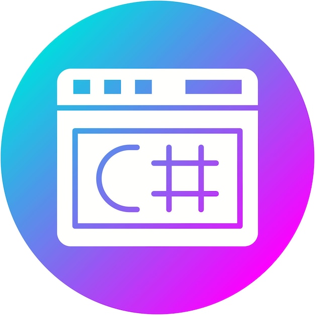 c sharp vector icon can be used for computer programming iconset