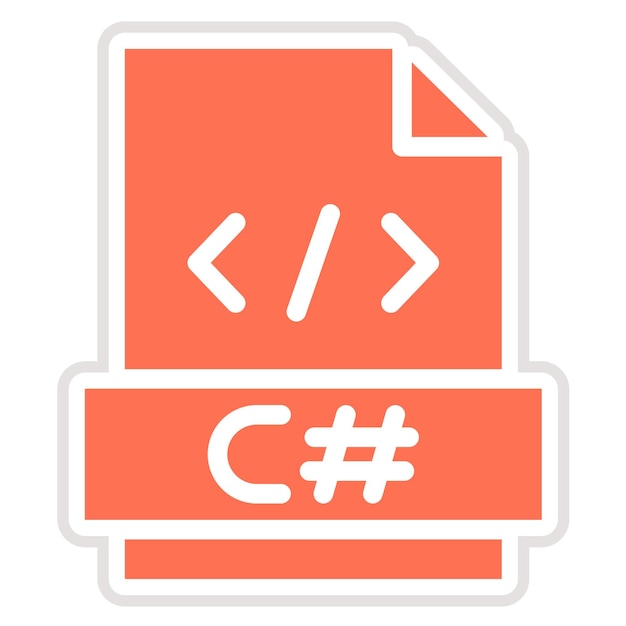 c sharp vector icon design illustration