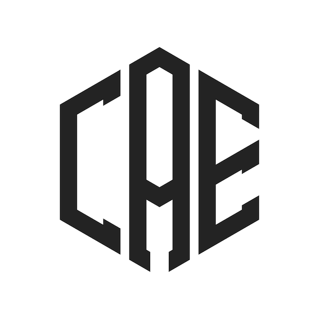CAE Logo Design Initial Letter CAE Monogram Logo using Hexagon shape