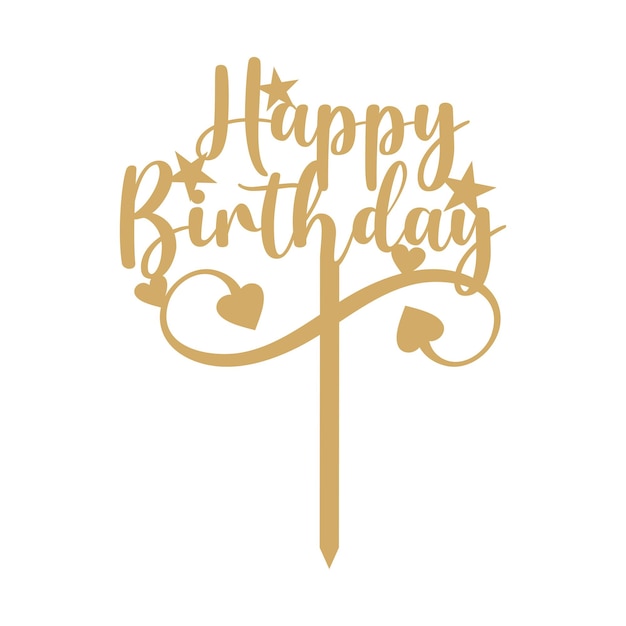 cake topper happy birthday