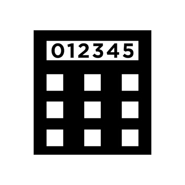 Calculating Connections A Vector Design of a Modern Calculator icon template