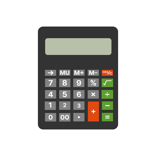 calculator design in vector