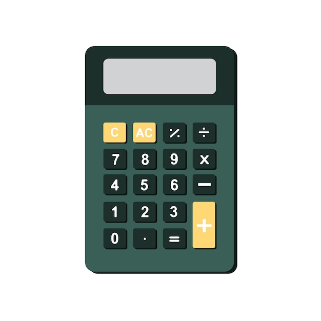 Calculator math icon Education illustration element