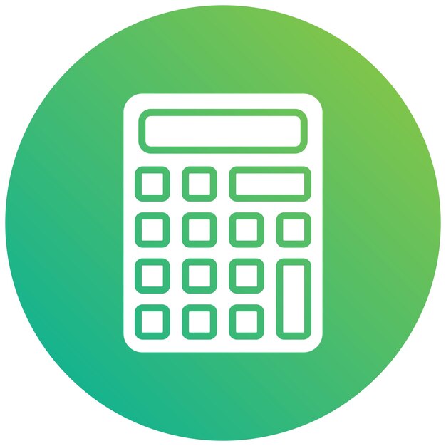 Calculator Vector Icon Design Illustration