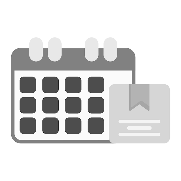 Calendar icon vector image Can be used for Logistics