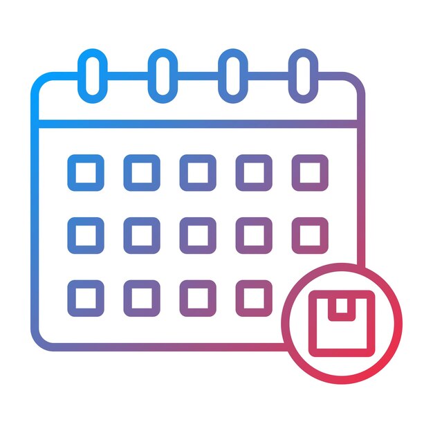 Calendar icon vector image Can be used for Shipping