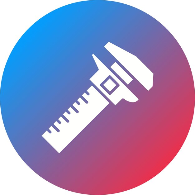 Caliper icon vector image Can be used for Physics